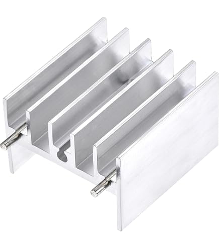 sourcing map 20 Stück 22mm x 15mm x 10mm TO-220 Aluminium-Kühlkörper zum Kühlen von MOSFET-Transistordioden