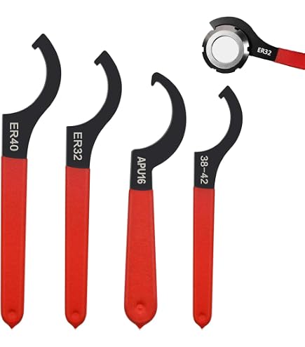 AMF 54924 Hook Wrench With Pin - 34-36mm Span, For Nuts With Radial Holes DIN 1816, Hardened Steel - View #9