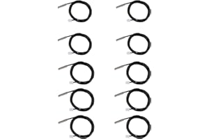 XTVTX 10Stück 10k B3950 Temperaturfühler, -25 bis 125 Grad Celsius Temperatursensor, 1 Meter empfindlicher Edelstahl NTC Temperatursensor Fühler