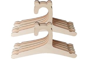 VASTSEA Madera Natural Bebé Perchas de Ropa Antideslizante para Cama