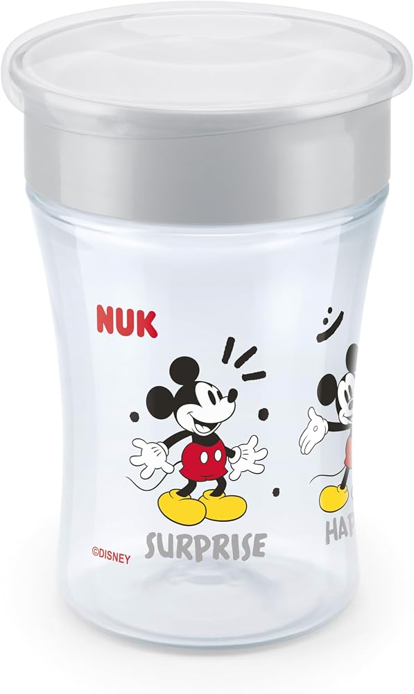 NUK Magic Sihirli Bardak, 230 ml, Gri, Mickey