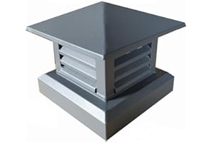 COXZD LXLTL Villa Sombrero de Chimenea de Aleación de Aluminio Cubierta de Chimenea para Estufa Sombrero de Chimenea,A,35x35cm