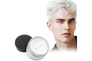 Weiße Haarwachsfarbe, SOVONCARE Temporäre Haarfarbe Wachs Natürliche Instant Frisur Creme für Frauen & Männer Party, Cosplay, Halloween 4,23 oz (Weiß)