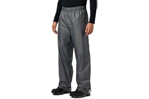 KOUDYEN Pantaloni Sovrapantaloni Impermeabili Uomo Traspirante Leggero Pantaloni Trekking Antipioggia Uomo All'aperto