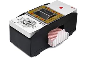 Kavolet Kartenmischmaschine, Automatischer Kartenmischer mit 1 Decks, Batteriebetrieben, Automatische Spielkarten Shuffler,Poker Sorter-Maschinenspender für Reisen nach Hause Festivals Weihnachtsfeier