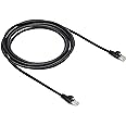 Amazon Basics RJ45 Cat 6 Ethernet Patch Internet Cable - 10 Feet (3 Meters), Black