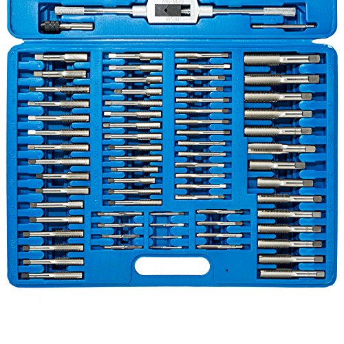TecTake 110 tlg. Gewindeschneid Satz M2-M18 Gewindebohrer Schneideisen inkl. Aufbewahrungskoffer - 3