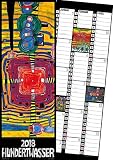 Image de Hundertwasser Streifenkalender Art 2018