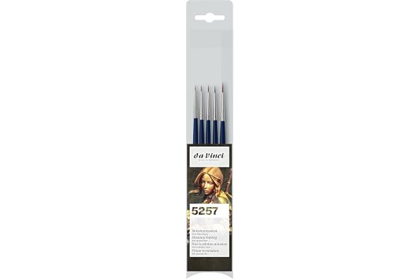 DA VINCI 5257 Series Red Sable Brush Set, Blå, Vit/Svart, 30 x 30 x 30 cm