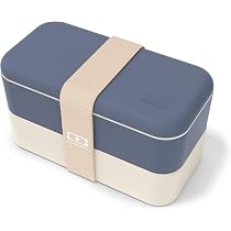 MONBENTO MB Slim Besteckset – Blau, Edelstahl-Gabel/Messer/Löffel, Für Lunchbox & Unterwegs