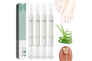 PLLYPE Nail repair pen, 4 Stück Nagelöl Stift, Nagelpflegestift, Mit Teebaumöl, Vitamin E & Aloe Vera Gilt, Ernährung Öl Stift, für Fuß und Finger von Rissigen und Trockenen Nägeln