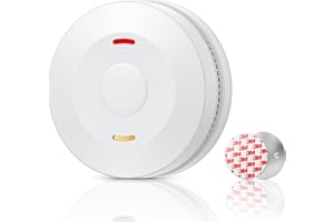 YEEFON Rilevatore di Fumo, Batteria 10 Anni, Allarmi Fumo Per La Casa, Rilevatore di Incendio con Sensore Fotoelettrico, Sirena da 85dB, con Pulsante di Test, Conforme Agli Standard EN 14604 (1 Pezzi)