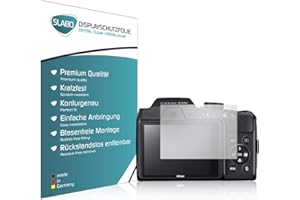 Slabo 2 x folia ochronna na wyświetlacz kompatybilna z Nikon Coolpix B500 folia na wyświetlacz folia ochronna folia Crystal Clear przezroczysta