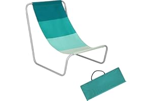 SPRINGOS Mini Chaise Longue avec Surface de Couchage de 38,5 x 88 cm Sac de Transport Inclus