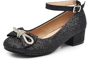 IF Scarpe Ballerine da Bambina Ragazza Lucido Fiori Cerimonia Gioiello W7049