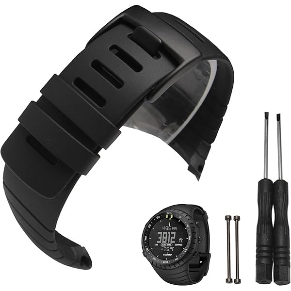 INF Bracelet Compatible Avec Suunto Core, Silicone, Réglable