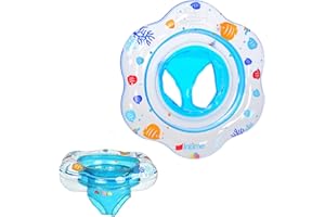 LUMOOM Baby Snathing Ring Float, siège de baignade Enfants avec imprimé de Dessin animé, Bague de baignade Gonflable, pour garçons et Filles, Nager en Tout-Petit Mature LD 6-36 Mone (Bleu)