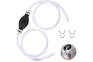 ESTEOPT Pompa ręczna, 10 mm, pompa do napełniania benzyny, olej wodny, 2 m, uniwersalna ręczna pompa do napełniania paliwa, pompa odsysająca, pompa odsysająca do benzyny, przewód paliwowy, pompa odsysająca, pompa spalinowa