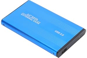 Annadue Disque Dur Externe Portable 2,5 Pouces 2 to, Boîtier de Disque Dur USB2.0 HDD/SSD, pour Ordinateurs Portables OS X/Stockage de Données Externe(Bleu)