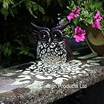 Smart Garden Metal Scroll Owl Solar Light