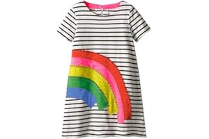 VIKITA Girls Dress Polka Dot Stripe Dresses Baby Girls Clothing Outfits 2-10 Years