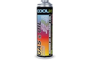 Cool5 Summer Full KIT - Réfrigérant avec Huile - Gaz pour Climatiseur de Voiture - Kit de Recharge Climatisation Voiture - pour Les Voitures à Partir de 2017-290 g Net