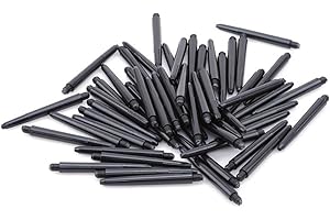 HRLORK Darts Stems 100 Packs Nylon Polycarbonate Darts Shafts Black Darts Shafts
