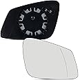 AUTOXBERT Wing Mirror Glass Right Driver Side For BMW F20 F22 F30 F32 F34 F36 F80, Replace 51167285006 Heated Glass with Backing Plate