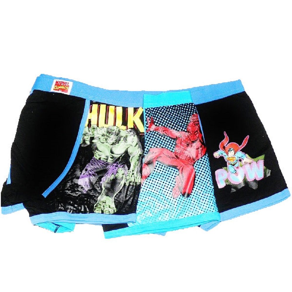 Boxershort-3-Super-Helden-Hulk-Spiderman-Superman