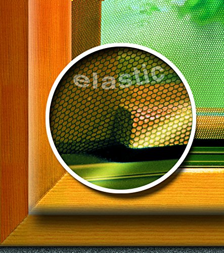 Schellenberg 51009 elastisches Fliegengitter für Fenster ELASTIC, anthrazit – max. 130 x 150 cm - 3