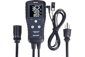 DIGITEN Humidity Controller DHC101 Digital Humidistat Pre Wired Outlet Reptile Humidity Controller for Grow Tent Mushroom Greenhouse Homebrew Fermentation Humidifier Dehumidifier