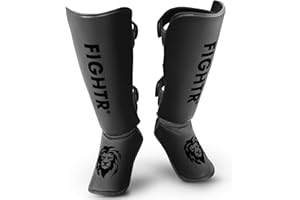 ‎FIGHTR FIGHTR® Schienbeinschoner - mit perfektem Sitz und idealer Polsterung | Dicker Schienbeinschutz für Kicks im Kickboxen, MMA, Muay Thai und weitere Kampfsportarten