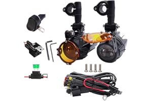 NEWFUN Faros Auxiliares De Moto,Luces Antiniebla, Led Externas De Conversión, Motos Adicionales,Foco Led,Ip67, 40w,Rotación De 360 Grados