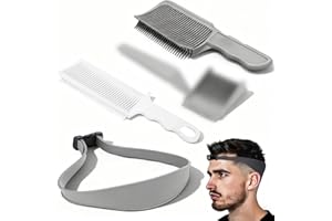 UESDU Peigne Homme, 4 Pièces Peigner Degrade Hommer Peignes Cheveux Hommer Peigne de Positionnement, Peigner Degrade Homme, Idéal pour les Coupes de Cheveux Soi-même