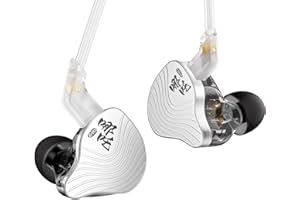 EZ EAR KBEAR NZ02 Auriculares in Ear con Cable IEM Cubierta de aleación de Zinc de Metal Jack de 3,5mm ​Cable Duradero No Desmontable In Ear Monitors para PC, PS5, Xbox y Switch