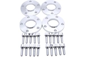 SHLPDFM 4 separadores de 15 mm y 20 mm 5 x 112 mm Hubcentric forjado ruedas espaciador A4 A6 A8 S4 S6 S8 para Volkswagen