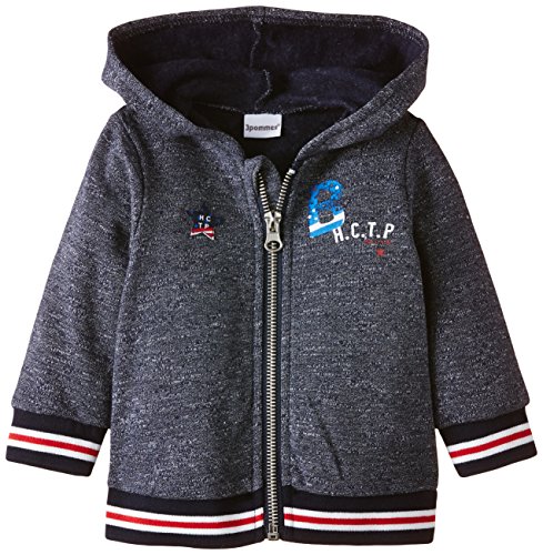 3 Pommes Baby-Boys Baby Cargo Hoodie, Navy Blue, 0-3 Months (Manufacturer Size:3 Months)