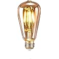ASANMU LED Lampadina Vintage Edison, 1 Pezzo ST64 Edison Lampadina Retro E27 4W 220V Decorativo Luce Bianca Calda della Lampa