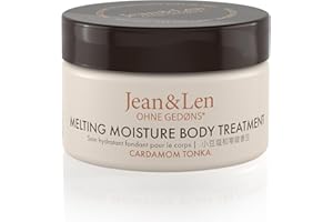 Jean & Len Melting Moisture Body Butter Cardamomo & Tonka, para un resultado de cuidado perfumado, para piel normal, tarro de alta calidad, Mantequilla Corporal Nutritiva, 50 ml