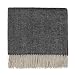 Produktbild URBANARA Alpakadecke “Corcovado“ - 100% reine Alpaka-und Merinowolle, Schwarz/Eierschale mit Fransen – 130 x 17 cm, Wolldecke, Kuscheldecke, Sofadecke, Überwurf, warme Decke