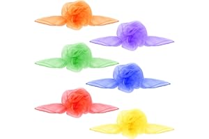 DRWOSM 6 Stück Bunte Tanz Tücher Seidentücher Jonglier Schals Chiffontücher Square Jongliertücher Gymnastiktücher Tülltücher Rhythmiktücher für Tanzen Jonglieren Sensorisches Aktivitäten Dekoration, 60x60cm