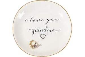 Titanape Grandma Gifts, Gifts for Grandma Ring Dish Remember I love you, grandma Mothers Day Birthday Christmas Thanksgiving Gifts for Grandma, Nana Gifts