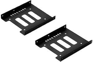 RHINORO (Pack of 2) 2.5'' to 3.5'' Metal SSD HDD Mounting Frames Kits Mount Kit Hard Disk Drive Holder Dock < Screws included >=