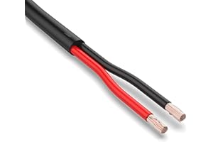 AUPROTEC 5m przewód samochodowy 2 x 4,0 mm², okrągły kabel 2-żyłowy, kabel elektryczny FLYY przewód wężowy