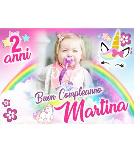 BANNER STRISCIONE compleanno - Trilly - CON NOME INFO foto ED ETà bimb