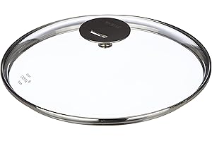 Cristel-Coperchio in Vetro, 8 mm, Colore: Platino, 24 cm