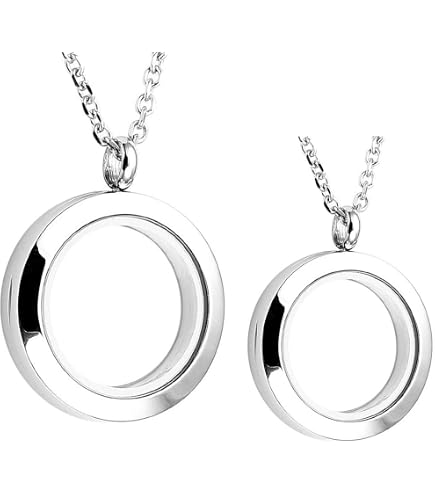CRAFTYMELODY 2 Set Schwimmender Charm Aus Edelstahl Mit 18 Karat