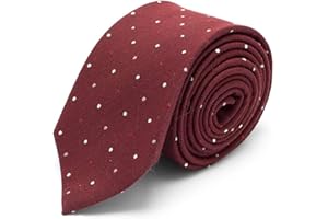 BRERA 67 Cravatta Uomo Elegante in Lana e Seta | Cravattino per Completo 148x8 | Cravatte Slim per Vestito da Cerimonia e per Abiti da Lavoro