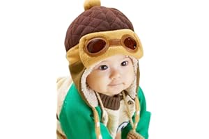 EDOTON Earflap Chapeaux pour Bébé Garçons Fille Hiver Chaud Cap Chapeau Aviateur Pilote