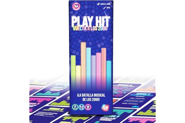 Play Hit Vuelta a los 2000 - Juegos de Mesa - Nostalgia con los Temazos de los 2000 - Música en Español - Diversión con Amigos y Familia - Regalo Navidad
